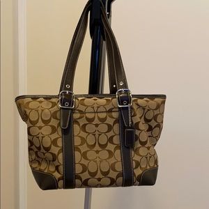 Brown coach bag